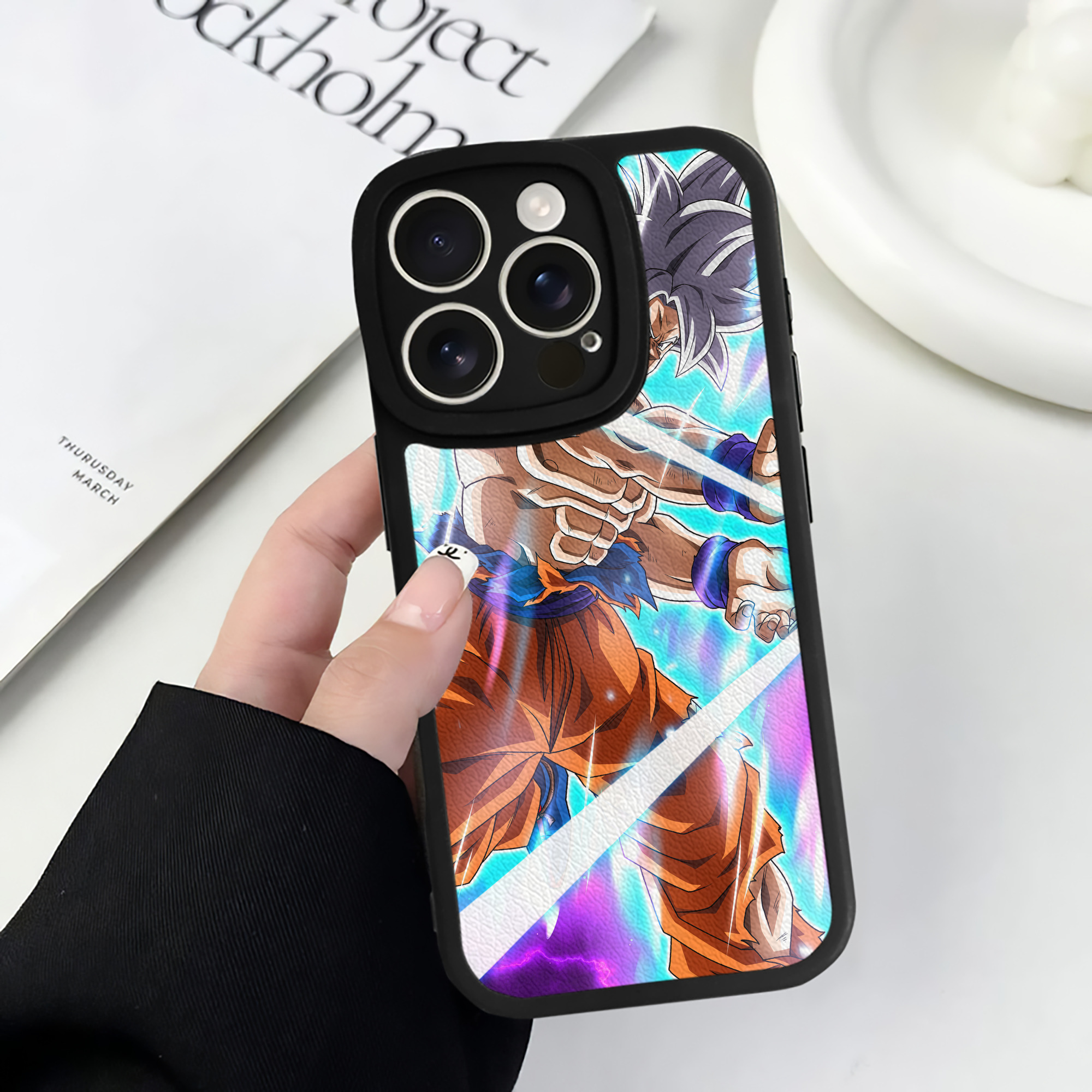 （画像用） ドラゴンボール DRAGON BALL 【iPhone 16シリーズ対応】シリコンスマホケース（レザー調） 材質：シリコン